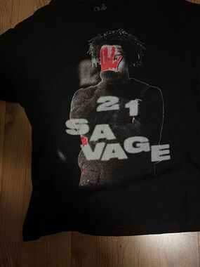 21 Savage Drake It's All A Blur Tour 2023 Official Merch T-Shirt Rap Tee Large